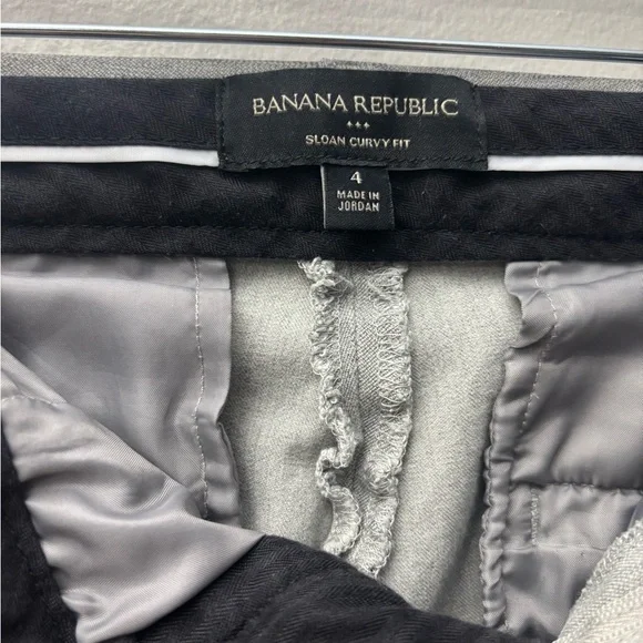 Banana Republic Sloan Womens Grey Dress Pants Size 4 - Picture 5 of 8